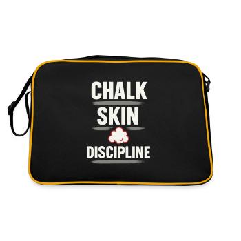 Griffkrafttraining Für Kletterer Hangboard - Retro Tasche - Schwarz/Gold - Hinten