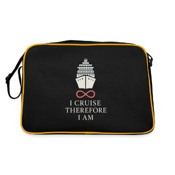 Cruise Addict Funny Cruise Loyalty Ocean - Sac Retro - noir/or - Dos