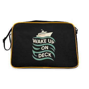 Cruise Addict Funny Cruise Loyalty Ocean - Sac Retro - noir/or - Dos