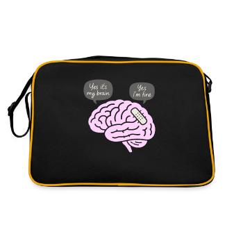 Survivant d’une lésion cérébrale neuro-résiliente - Sac Retro - noir/or - Dos