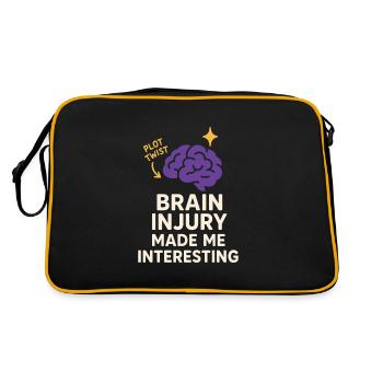 Survivant d’une lésion cérébrale neuro-résiliente - Sac Retro - noir/or - Dos