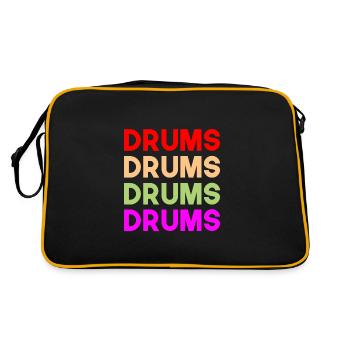 Drums - Retro Bag - black/gold - Back