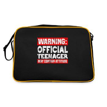 Adolescent officiel - Sac Retro - noir/or - Dos