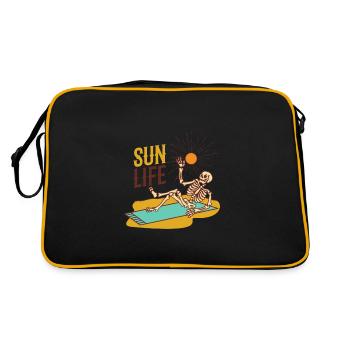 Sun Life Soleils squelette de vie sur une serviette - Sac Retro - noir/or - Dos