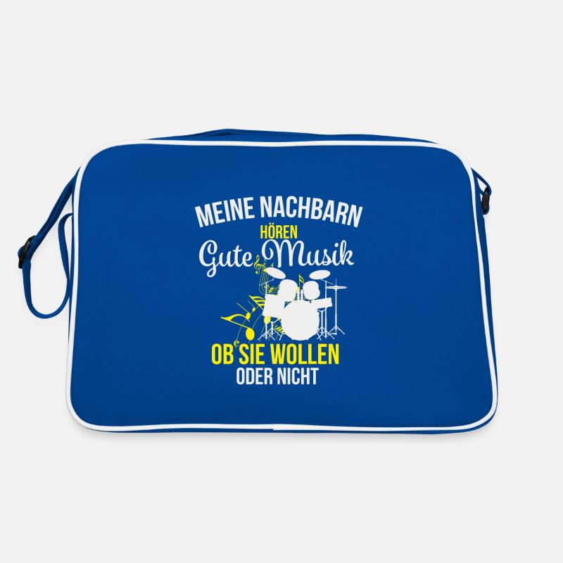 Schlagzeuger Schlagzeug Drummer Geschenk Retro Tasche
