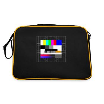 Retro test pattern - Retro Bag - black/gold - Back