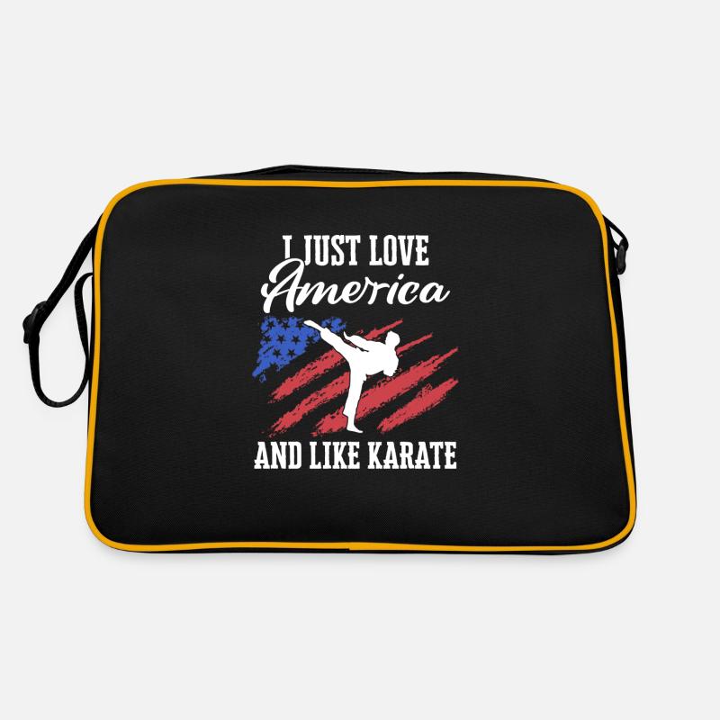 Karaté Karaté Combattant Arts Martiaux Sac Retro