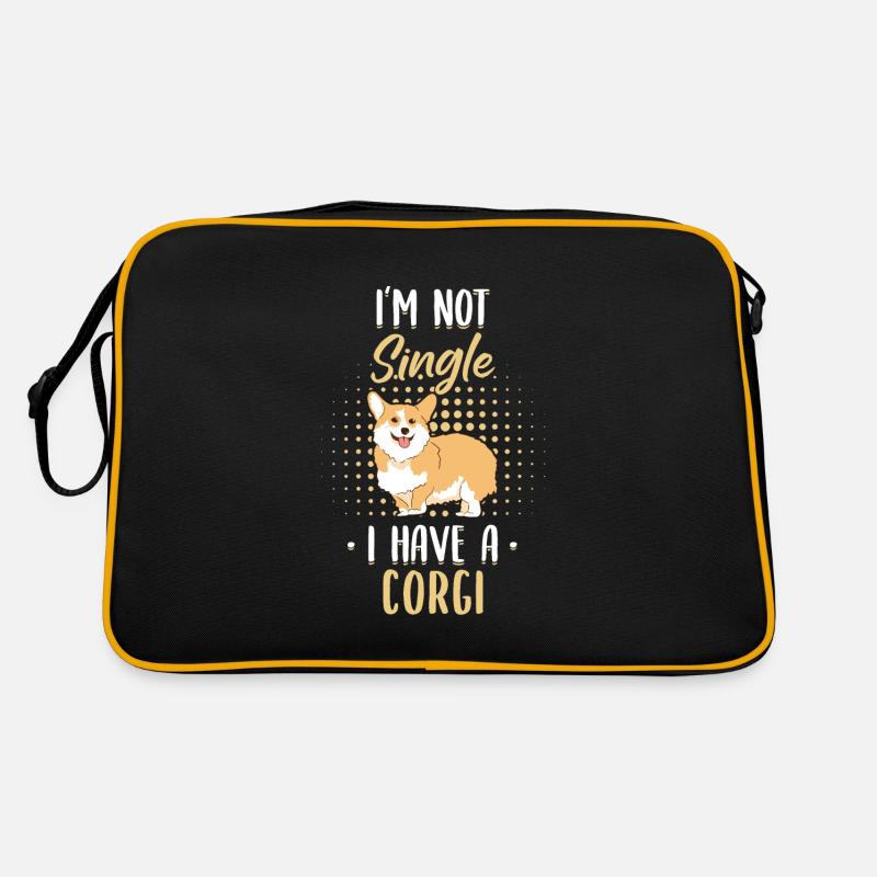 Pembroke Welsh Corgi Hund Hunde Retro Tasche