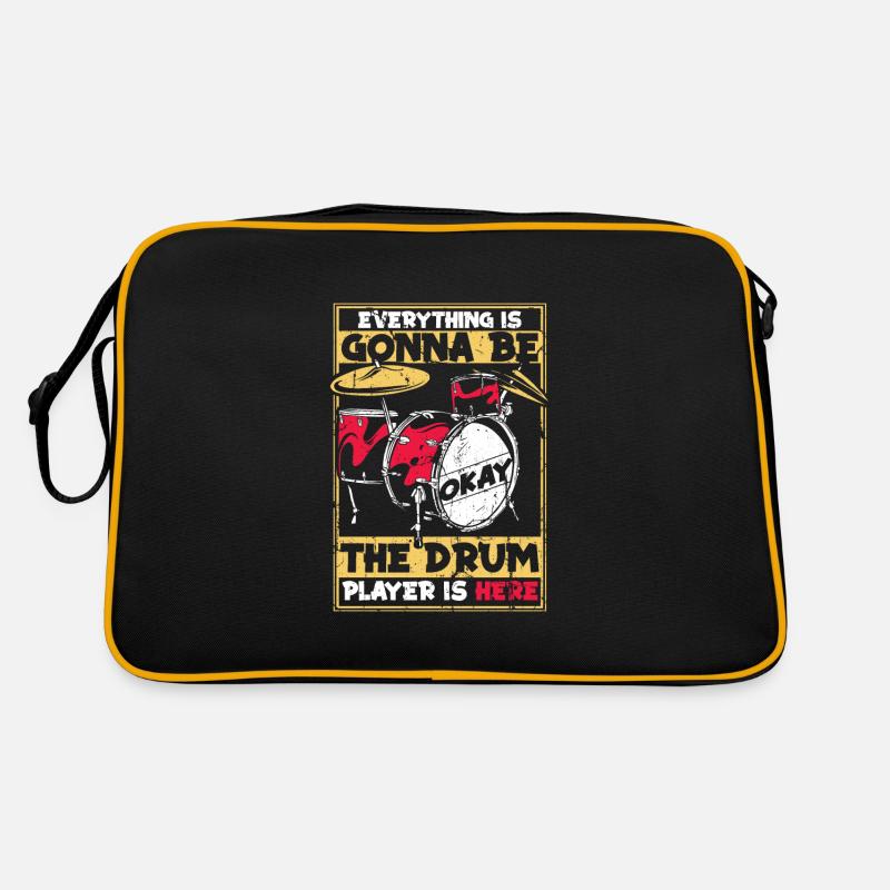 Drums Drummer Drum Drummer Retro Bag
