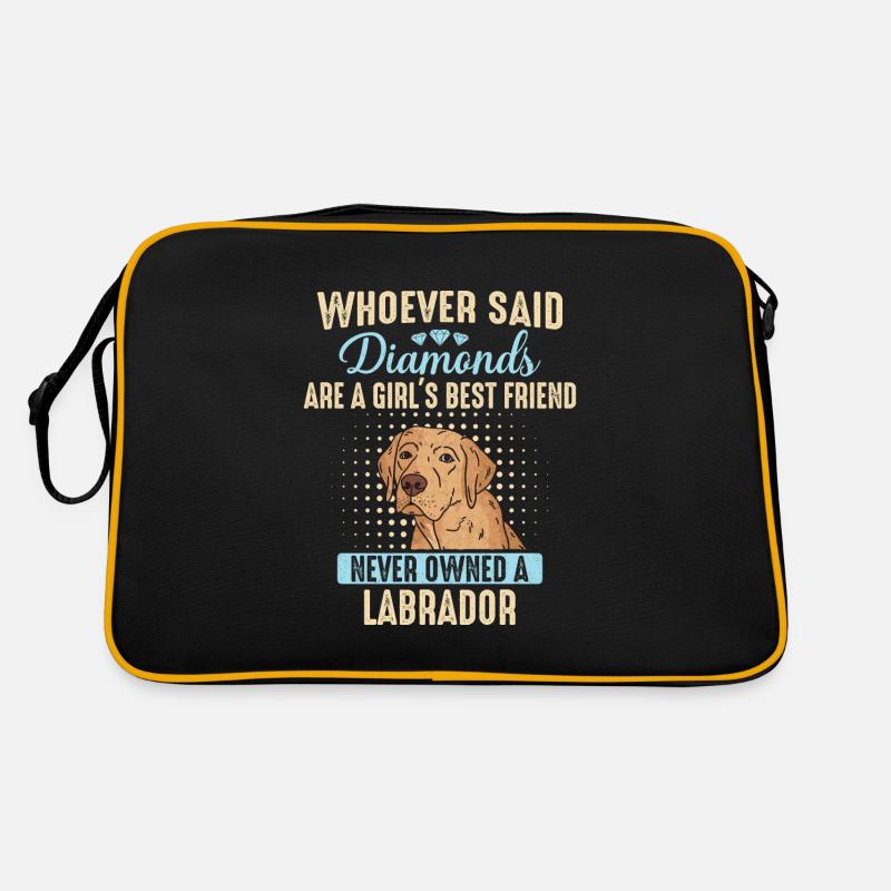 Labrador Hund Retro Tasche