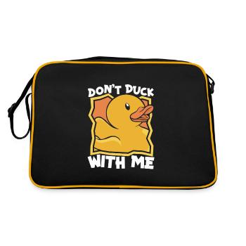 Rubber Ducks Bathroom Yellow Duck - Retro Bag - black/gold - Back