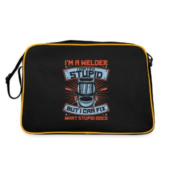 Welder MetalWorker - Retro Bag - black/gold - Back