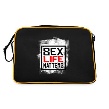 Sex Life Matters - Grunge Vintage - Retro Bag - black/gold - Back