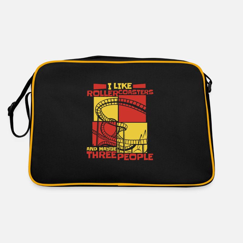 Roller Coaster Roller Coasters Amusement Park Retro Bag
