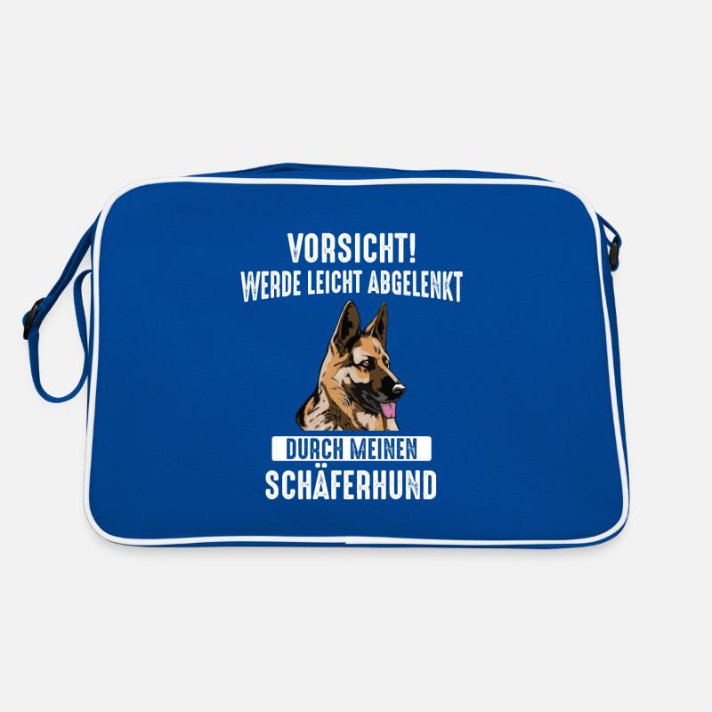 Deutscher Schäferhund Hund Retro Tasche