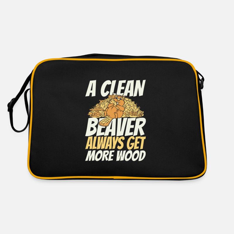 Animal castor - Sac Retro - noir/or