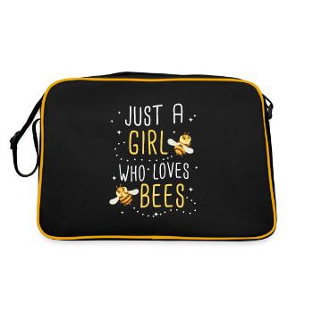Honey bee Beekeeper Bees Bees Bee - Retro Bag - black/gold - Back