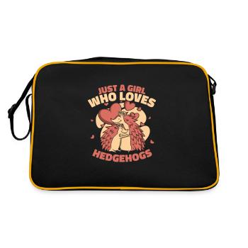 Hérisson Épineux Animal Hérisson - Sac Retro - noir/or - Dos
