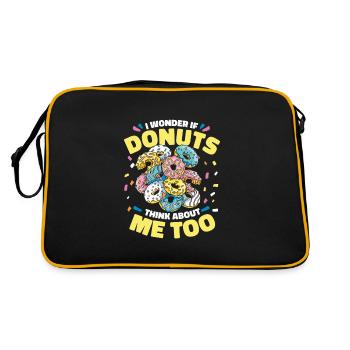 Donut Donuts Candy Bagel - Sac Retro - noir/or - Dos