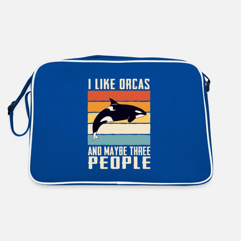 Orca Killerwal Ozean Tier Wale Retro Tasche