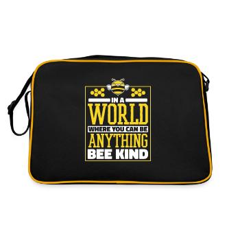 Honey bee Beekeeper Bees Bees Bee - Retro Bag - black/gold - Back
