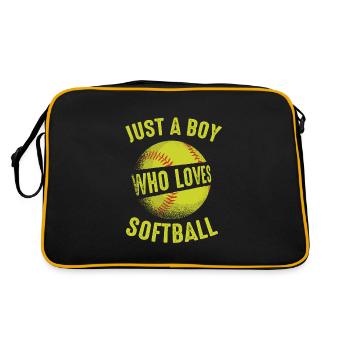 Softball Sport Joueur de Softball - Sac Retro - noir/or - Dos