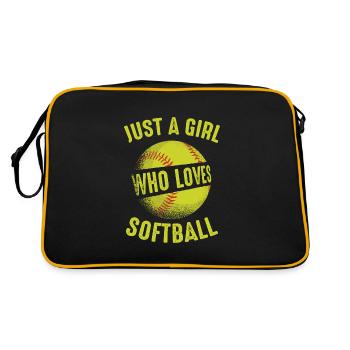 Softball Sport Joueur de Softball - Sac Retro - noir/or - Dos