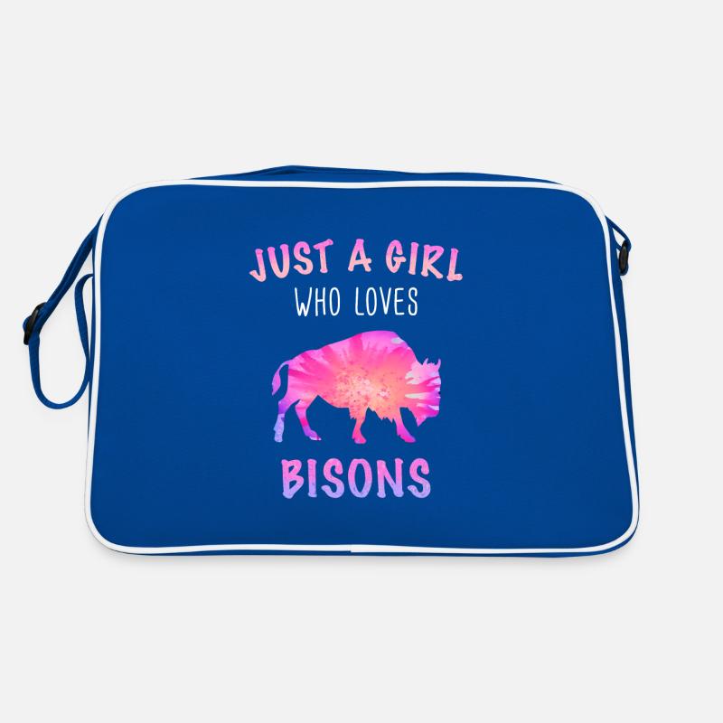 Bison Buffalo Bull Buffalo Bisons Retro Bag