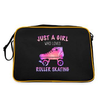 Roller Skate Roller Patin à roues alignées - Sac Retro - noir/or - Dos