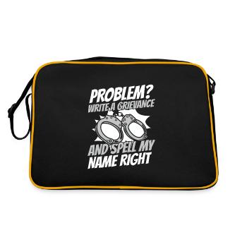 Correctional Officer Guard Prison Prison - Retro Bag - black/gold - Back