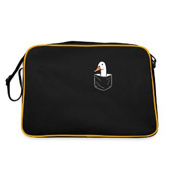 Canard Canards Oiseau Animal Charlatan - Sac Retro - noir/or - Dos