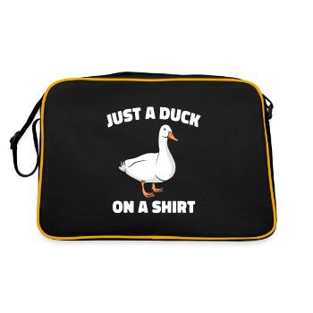 Canard Canards Oiseau Animal Charlatan - Sac Retro - noir/or - Dos