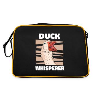 Canard Canards Oiseau Animal Charlatan - Sac Retro - noir/or - Dos
