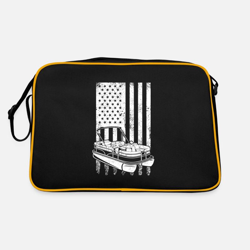 Pontonboot Kapitän Ponton Boote Retro Tasche
