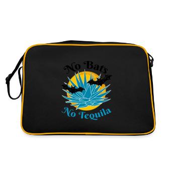 Drôle de dire Pas de chauves-souris Pas de tequila - Sac Retro - noir/or - Dos