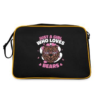 Ours Grizzli Ours brun Ours - Sac Retro - noir/or - Dos