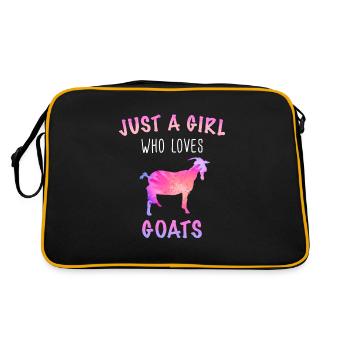 Chèvre Chèvre Chèvre Animal Chèvre - Sac Retro - noir/or - Dos