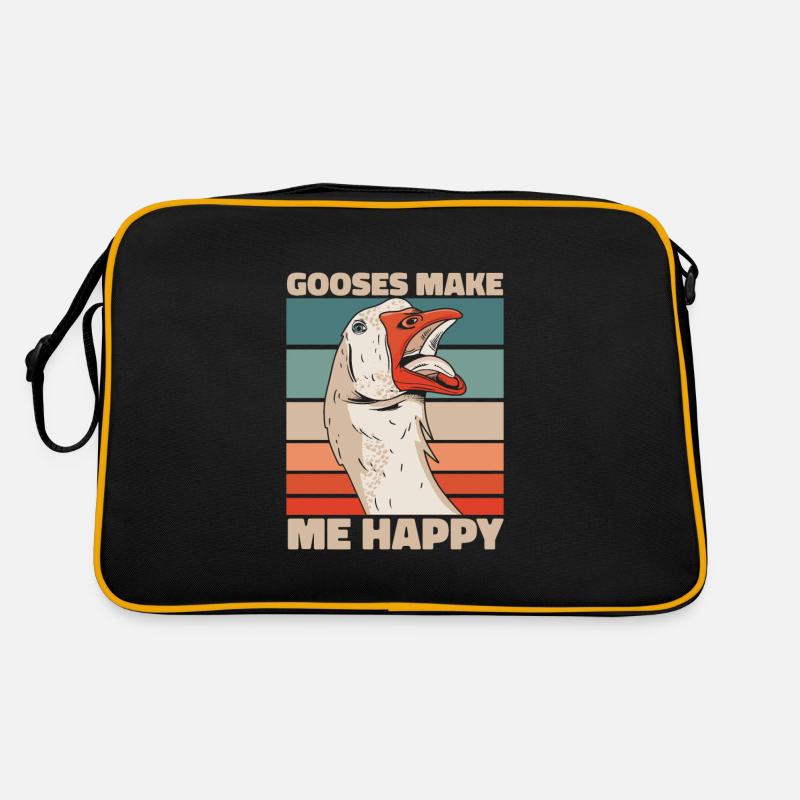Gans Tier Vogel Gänse Retro Tasche
