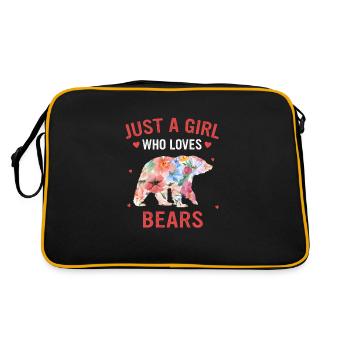 Ours Grizzli Ours brun Ours - Sac Retro - noir/or - Dos