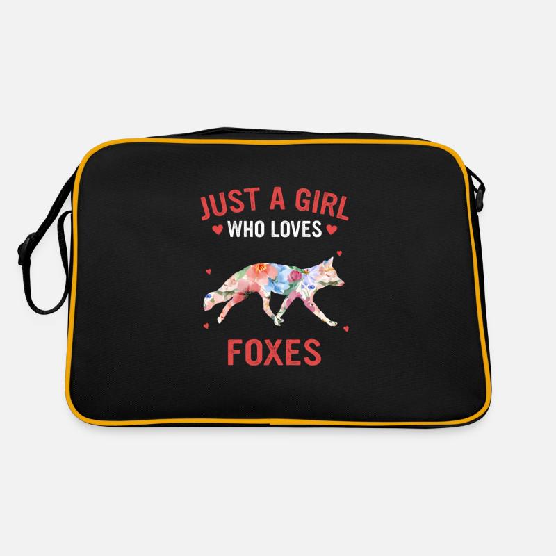 Fox foxes animal Retro Bag