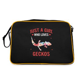 Lézard de Gecko Gecko - Sac Retro - noir/or - Dos