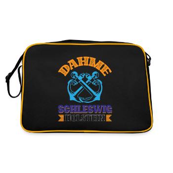Dahme Schleswig-holstein - Retro Bag - black/gold - Back