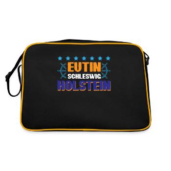 Eutin Schleswig-holstein - Retro Bag - black/gold - Back