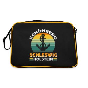 Schönberg Schleswig-holstein - Retro Bag - black/gold - Back
