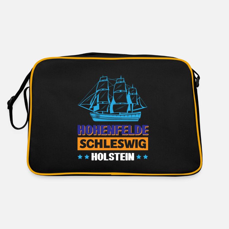 Hohenfelde Schleswig-holstein - Retro Tasche - Schwarz/Gold