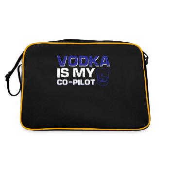 Vodka Is My Co-pilot - Retro Bag - black/gold - Back