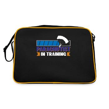 Parachutist In Training - Retro Bag - black/gold - Back