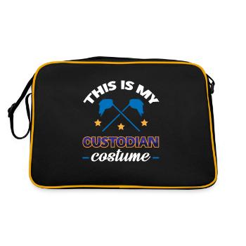 This Is My Custodian Costume - Retro Bag - black/gold - Back