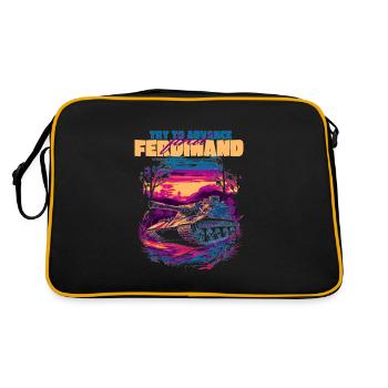 Try To Advance Find Ferdinand German Tank Tiger - Retro Bag - black/gold - Back