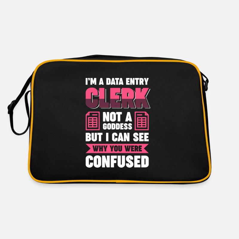 Ich bin ein Data Entry Clerk keine Göttin - Aber ich kann Retro Tasche